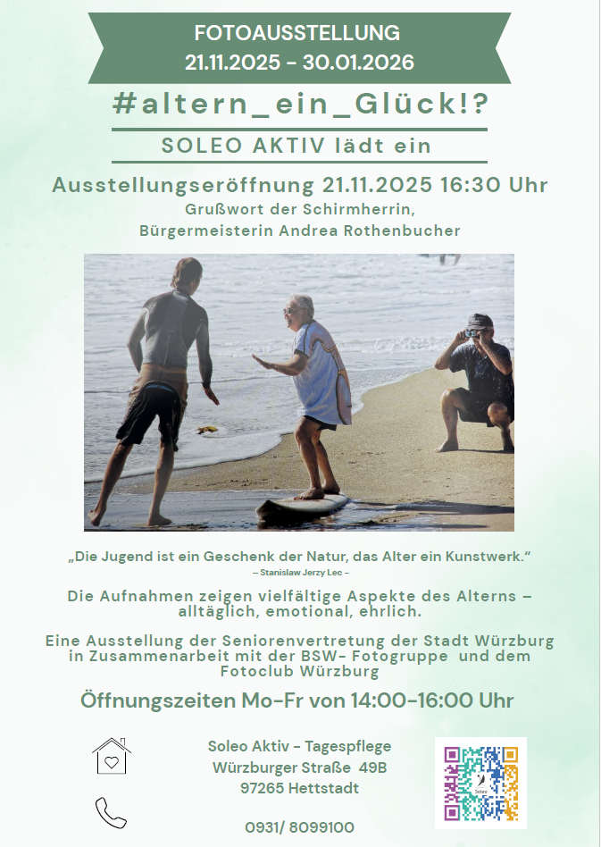 'altern_ein_Glück!? - Fotoausstellung